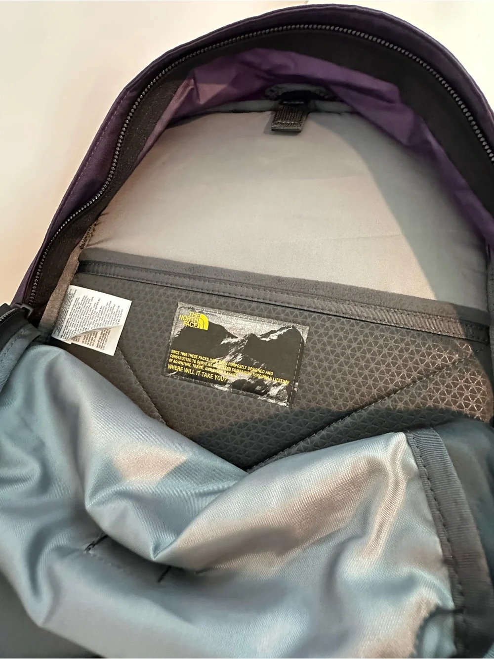 The North Face Purple and Gray Men's Backpack